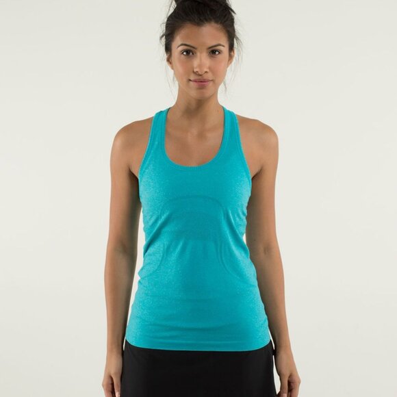 Lululemon Swiftly Tech Racerback - 10 Heathered Surge - Picture 1 of 6